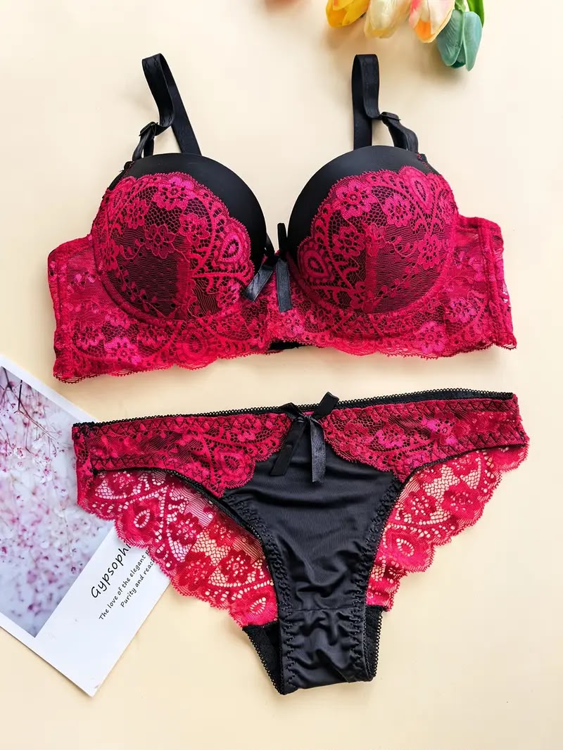 ✨ Elegant Women’s Lace pushup Set | Soft & Comfortable Fit